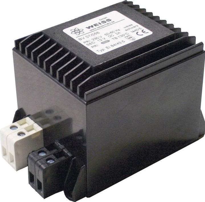 Weiss Elektrotechnik Kompaktnetzteil Transformator mit eingebauter Gleichrichtung und Glättung