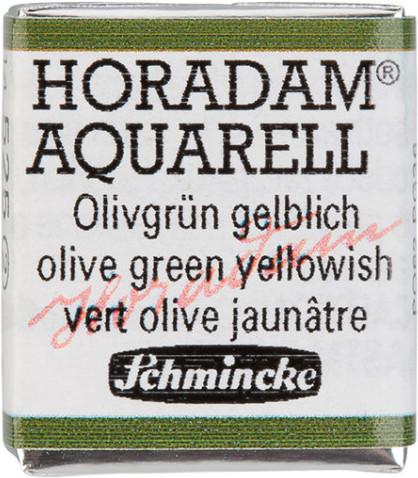 Schmincke Watercolor paint 1/2 saucer OLIVGR.GELBL.G2 (Multicoloured)