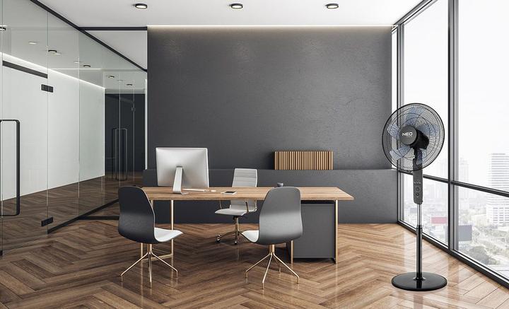 Neo WENTYLATOR PODŁOGOWY 40cm 45W PILOT 90-002