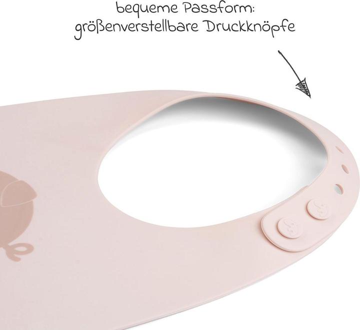 Image du produit Done by Deer Lätzchen Silikon-Lätzchen - Pigee - Powder