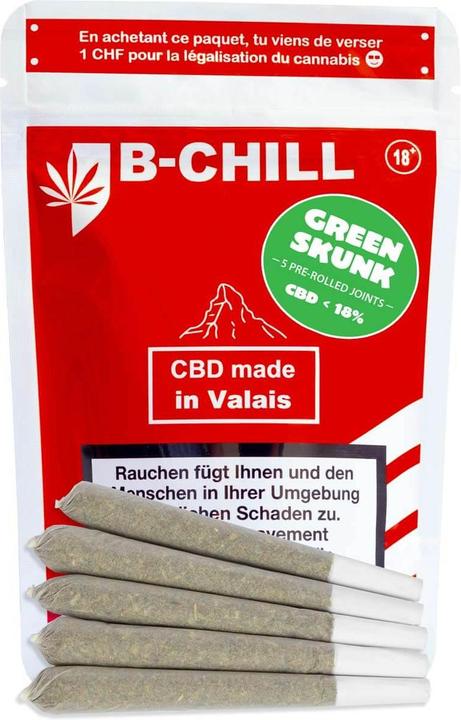 Produktbild B-Chill CBD, Pre Rolled, Green Skunk, 5 Stk. (Indoor)