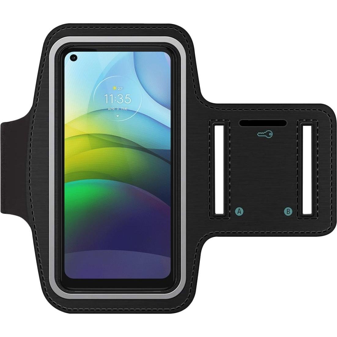 SmartFitness Motorola Moto G9 Power Handy Sport Armband, Smartphone Sportarmband, Schwarz
