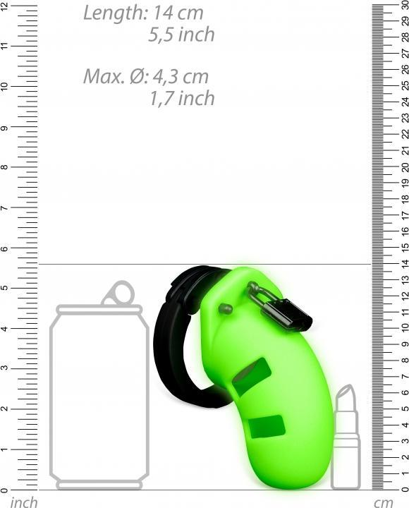 Image du produit Ouch! Model 20 Cock Cage - 3,5" - GitD/Black