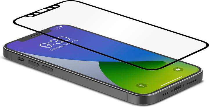 Actual product image Moshi iVisor AG Anti-glare Screen Protector for iPhone 12/12 Pro (Clear/Matte) - Black (1 pcs., Apple iPhone 12, Apple iPhone 12 Pro)
