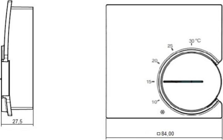 Produktbild Eberle Controls Raumthermostat Aufputz, Unterp