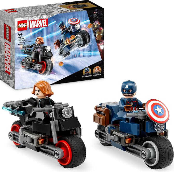 Produktbild LEGO Black Widows & Captain Americas Motorräder (76260, LEGO Marvel)