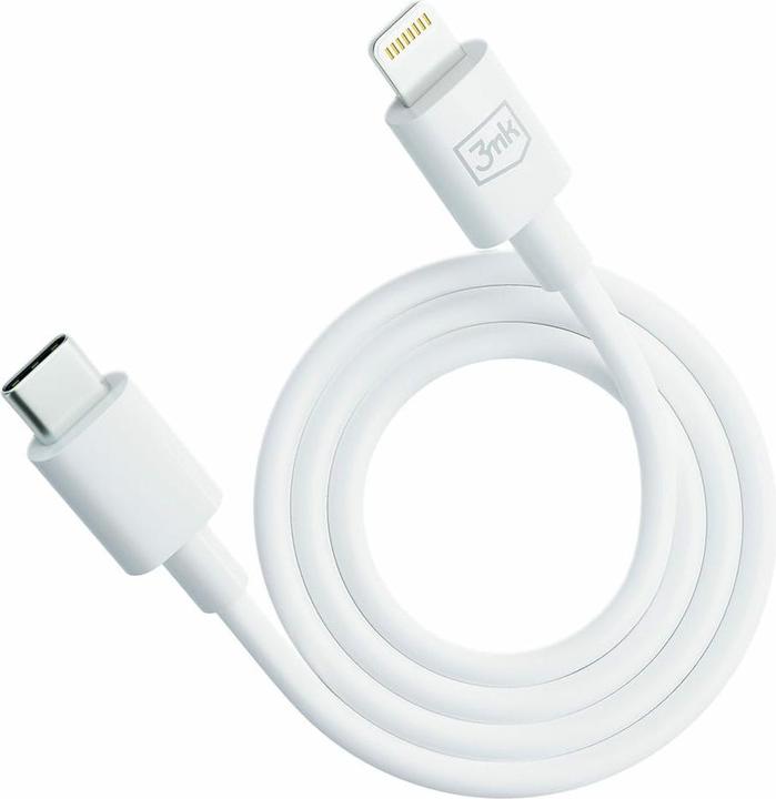 Produktbild 3MK Hyper Cable USB-C - Lightning 20W 1.2m Biały/White Kabel (1.20 m, USB 3.2 Gen 1, 20 W)