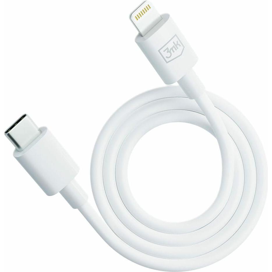 Thumbnail - 3MK Hyper Cable USB-C - Lightning 20W 1.2m Biały/White Kabel (1.20 m, USB 3.2 Gen 1), USB Kabel