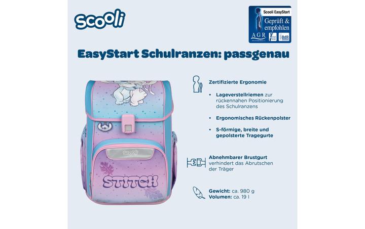 Produktbild Scooli EasyStart Schulranzen Set,5tlg Lilo & Stitch (19 l)