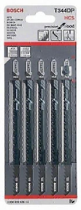 Produktbild Bosch Professional Zubehör PRO Wood precise T344DP Stichsägeblatt, 152 mm, 5-tlg.