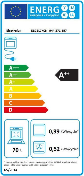 Energy Label Electrolux EB7SL7KCN