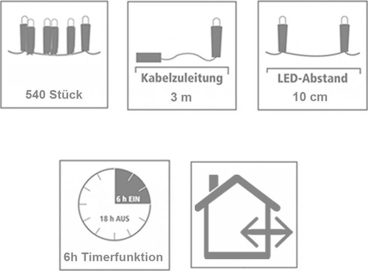 Image du produit Ekström Rideau lumineux à LED (4.50 m)