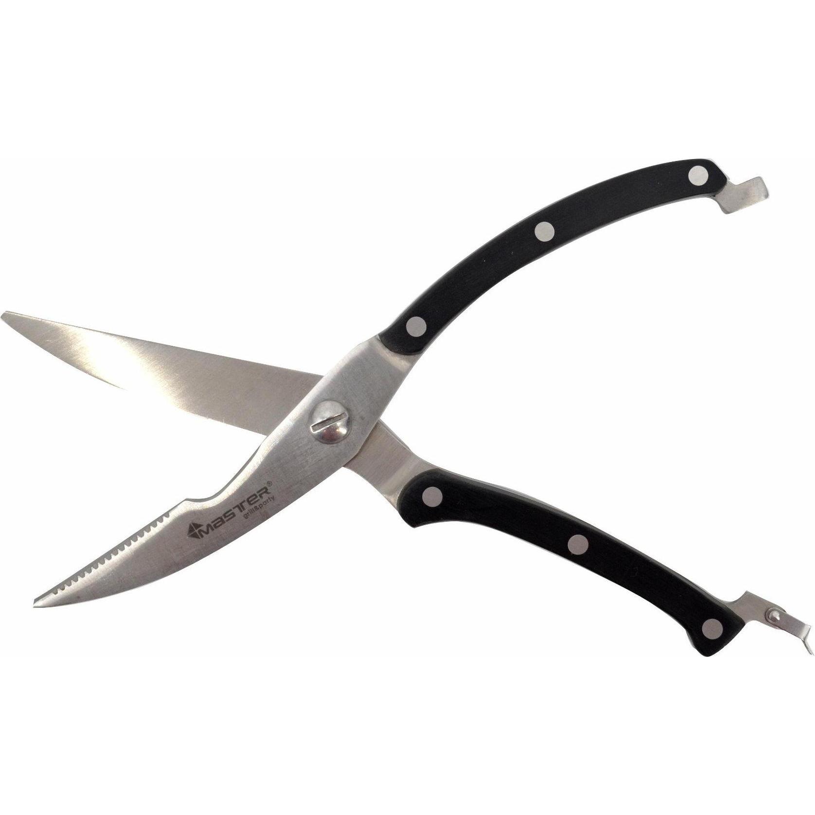 Master Grill and Party, Attrezzatura BBQ, Taglierina per carne e pollame 25 cm MG238