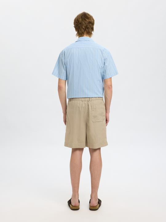 Actual product image Selected Loose Fit Shorts aus Leinengemisch (M)