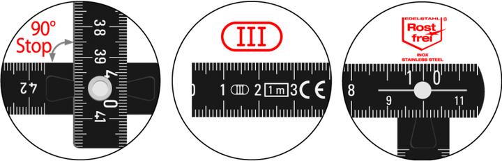Actual product image Longlife 1m pocket metre (1 m)