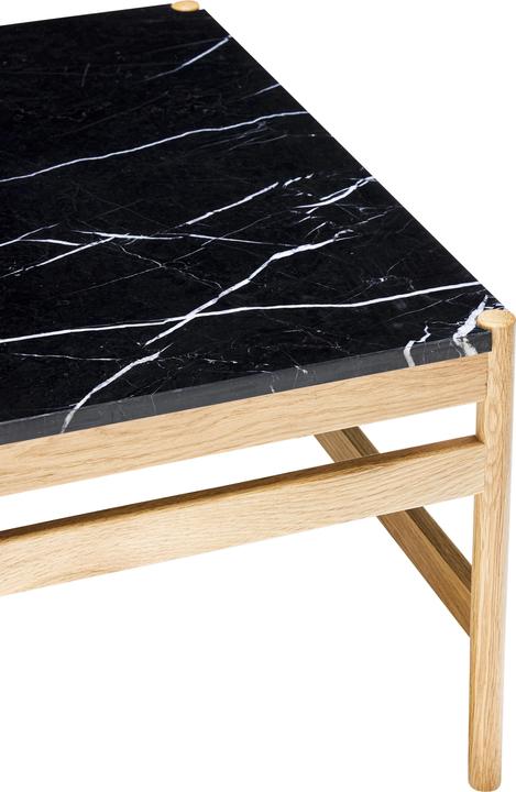 Image du produit Hübsch Table basse Raw Noir/Naturel (80 x 80 x 45 cm)