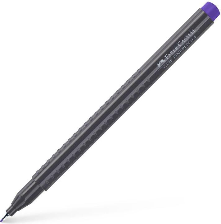 Actual product image Faber-Castell Finepen Grip 0.4 mauve (Mauve, 10 x)