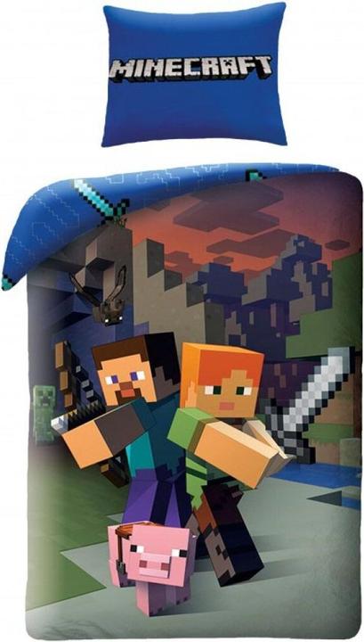 Immagine prodotto Halantex Minecraft - Biancheria da letto - 140 x 200 cm + 70 x 90 cm
