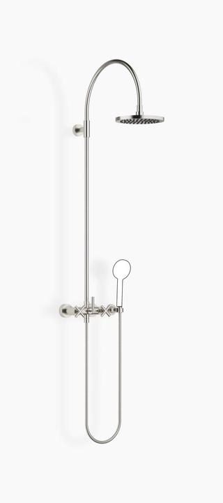 Actual product image Dornbracht Tara Showerpipe with shower mixer, without hand shower, projection stand shower 420 mm, 2