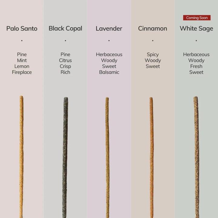 Actual product image Cedar and Myrrh Incense sticks hand-rolled Cinnamon