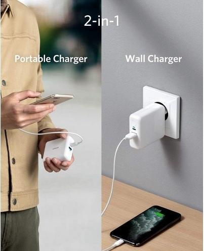 Actual product image Anker PowerCore III Fusion (5000 mAh, 18 W, 18 Wh)