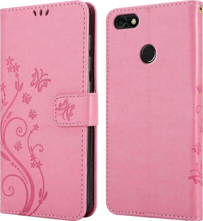Produktbild Cadorabo Flower Book Hülle (Huawei Y6 Pro (2017))