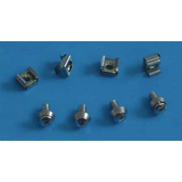 Allnet 48,30cm (19")zbh.Befestigungsset,Käfigmuttern,100-Pack, M6, Serverschrank Zubehör, Silber