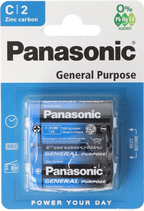 Produktbild Panasonic Batterie General Purpose Baby C LR14 (2 Pcs.) (2 Stk., R14)