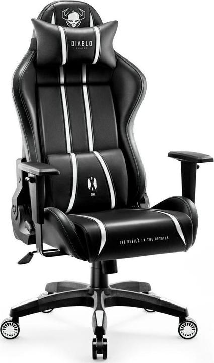 Immagine prodotto Diablo Sedia da gioco X-One 2.0 Gaming Chair Normal, Nero-bianco