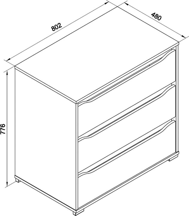 Produktbild Vicco Ruben (80 x 40 x 77.5 cm)
