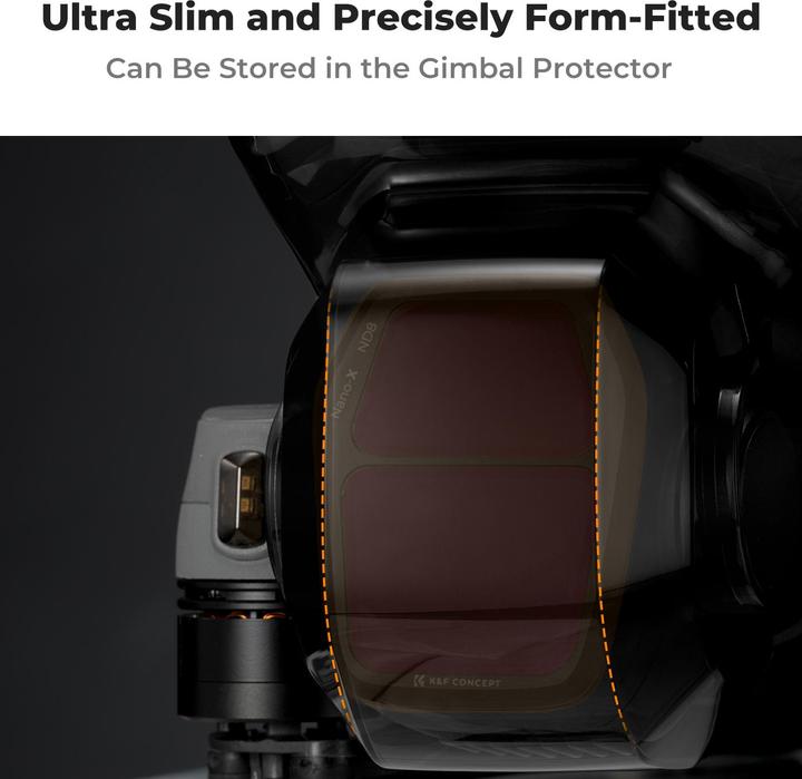 Produktbild K&F Concept 4pcs Filter Kits, ND8+ND16+ND32+ND64, HD, Anti-Reflection Green Coating, Waterproof and Scratch Resi (Drohnen Filter, DJI Air 3s)