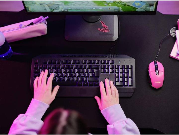 Productafbeelding Trust Gxt109p Felox Gaming Muis Roze (Bedraad)