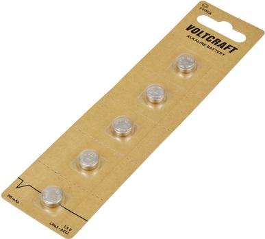 Actual product image Voltcraft Knopfzelle LR 43 1.5 V 5 St. 85 mAh Alkali-Mangan VC-16108010 (5 pcs., LR43, 85 mAh)