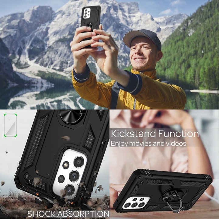 Immagine prodotto Nalia Copertura antiurto dell'anello in stile militare (Samsung Galaxy A53)