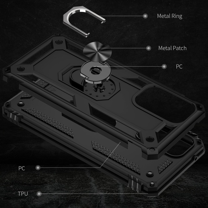 Immagine prodotto Nalia Copertura antiurto dell'anello in stile militare (Samsung Galaxy A53)