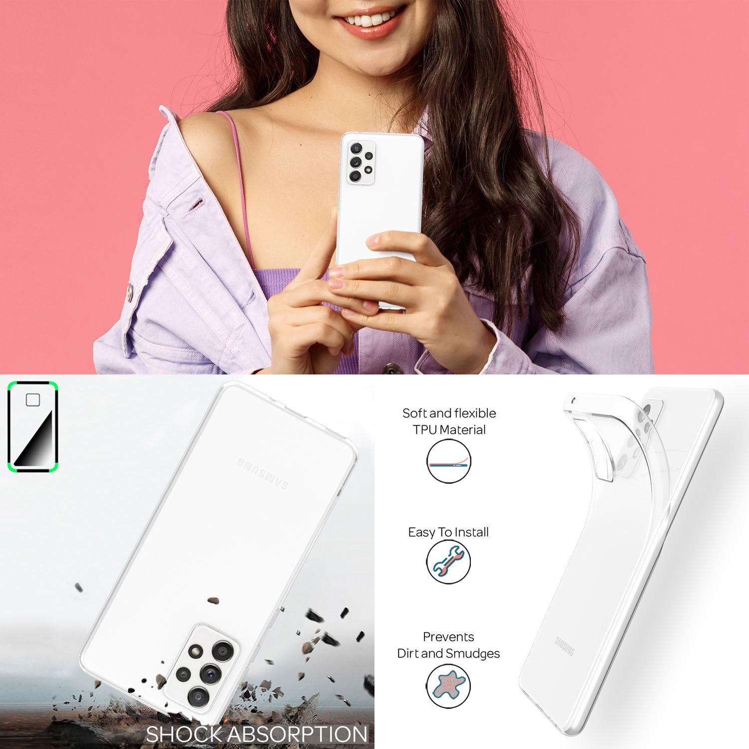 Thumbnail - Nalia Klar Transparente Silikon Hülle (Samsung Galaxy A33), Smartphone Hülle, Transparent