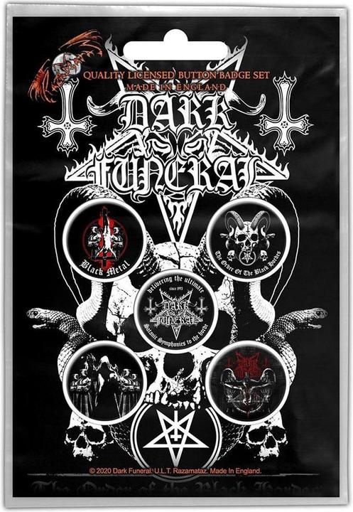 Produktbild Dark Funeral Abzeichen The Black Hordes 5erPack Metall Kunststoff