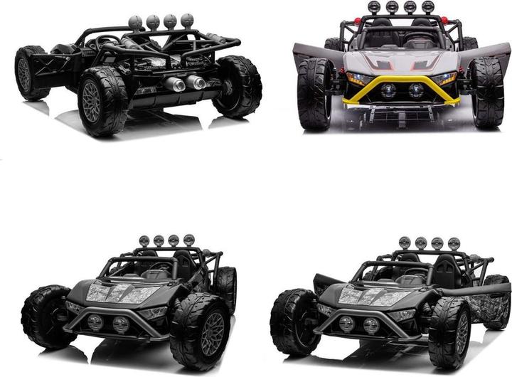 Actual product image Es-toys Elektro Kinderauto „Buggy 168“ – 24V Akku,2x 200W Motoren- 2,4Ghz +MP3 + Ledersitz + EVA (24 V)