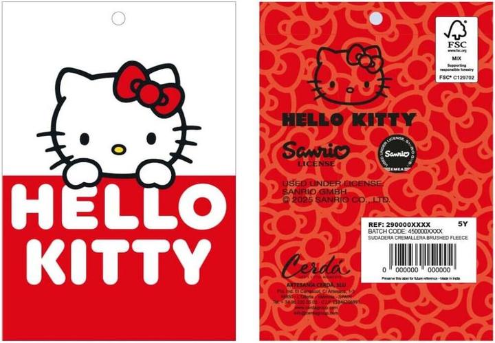 Produktbild Hello Kitty Sweatshirt Mit Kapuze Für Mädchen Grau (152)