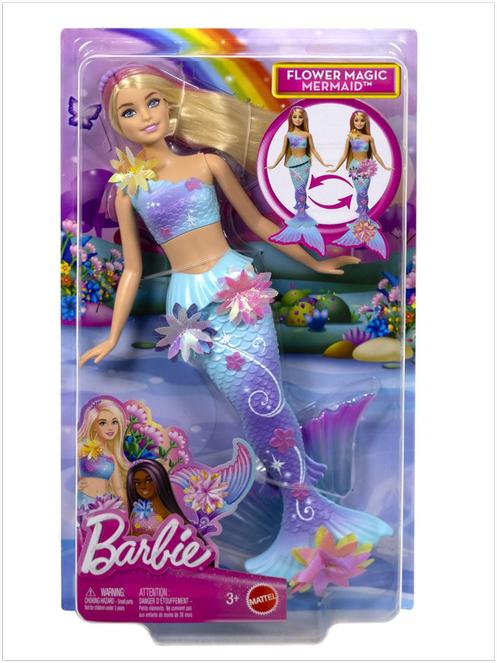Image du produit Barbie Sirène aux fleurs magiques