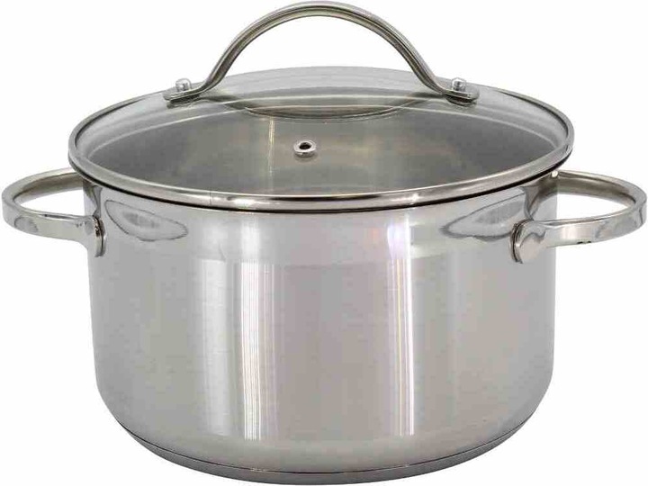 Krüger Pentola di carne (24 cm, Pentola, Acciaio inossidabile)