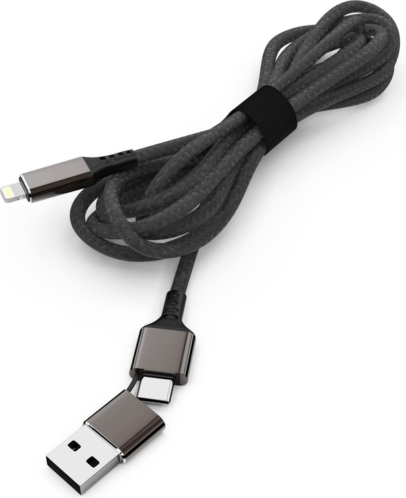 Actual product image Smrter Speedy USB charging cable to Lightning (1m), black ( SPEEDY L BK) (1 m, USB 2.0)