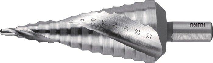 Actual product image Ruko Step drill HSSECo 5 spiral fluted cross ground (4 - 30)