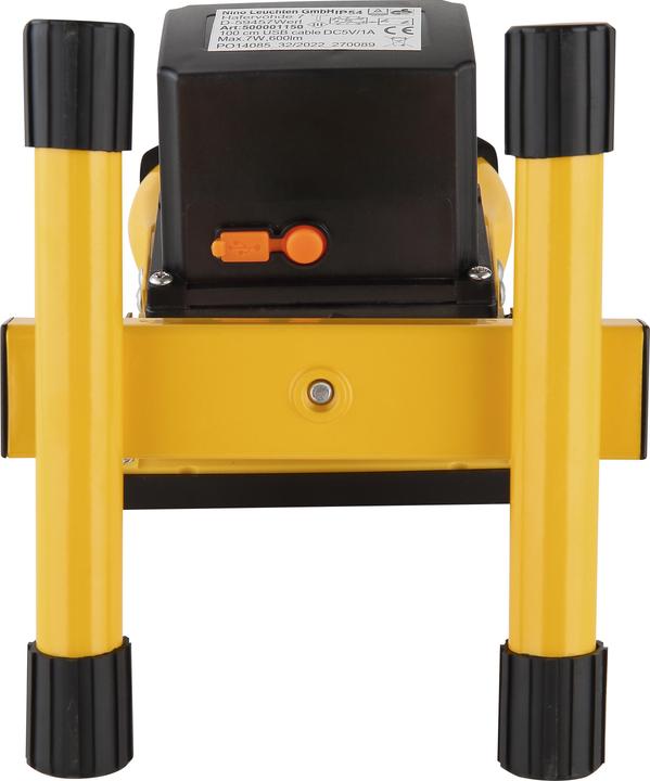 Produktbild Globo Bernd LED Aussenleuchte 7W Tageslichtweiss IP54 Gelb, Aluminium Druckguss 22,5cm 34209