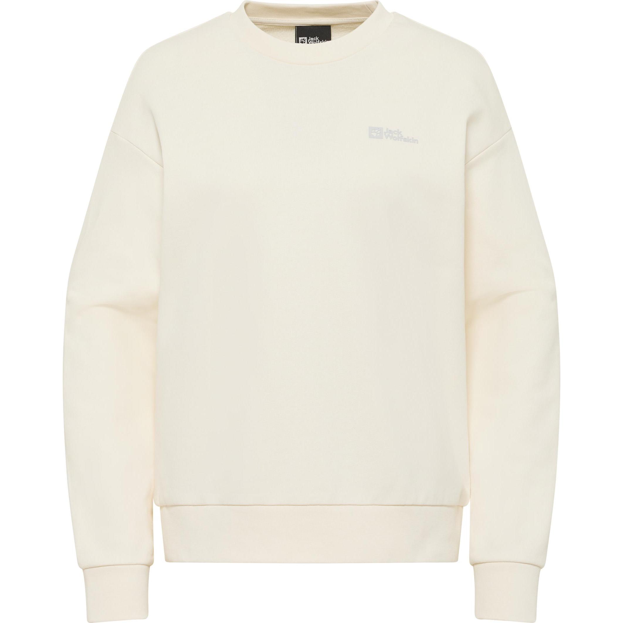 Jack Wolfskin, Damen, Pullover, Essential Crewneck W, Weiss, (XS)