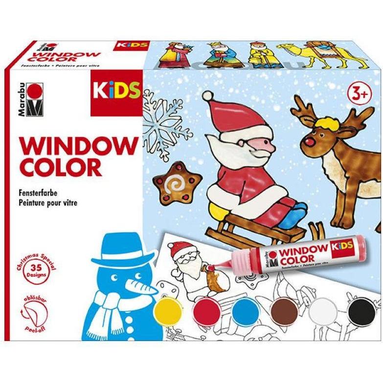 Marabu, Künstlerfarbe + Bastelfarbe, Window Color Christmas (Mehrfarbig, 150 ml)