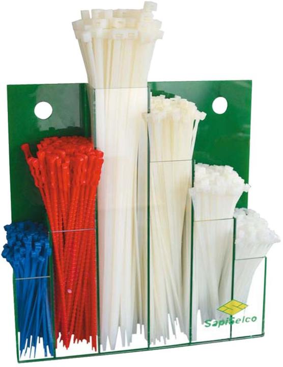 Image du produit SapiSelco Assortiment de colliers de câble (Serre-câbles en plastique, 380 mm, 100 pcs)
