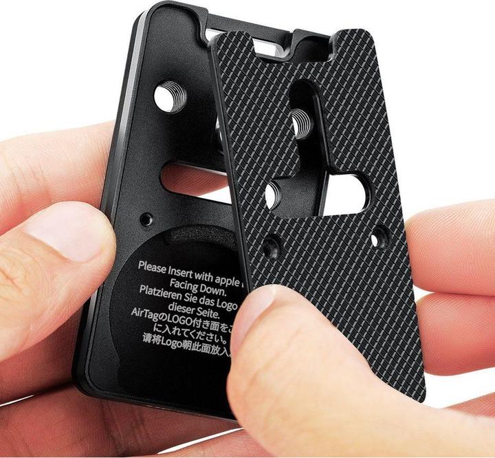 Produktbild JJC CP AT1 Arca Swiss Quick Release Plate with AirTag slot (Stativ Schnellwechselplatte)