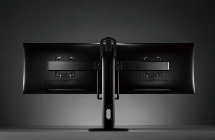 Produktbild Gembird Stojak biurkowy na dwa monitory z regulacją wysokości 17-27inch do 6kg (Tisch, 27", 6 kg)