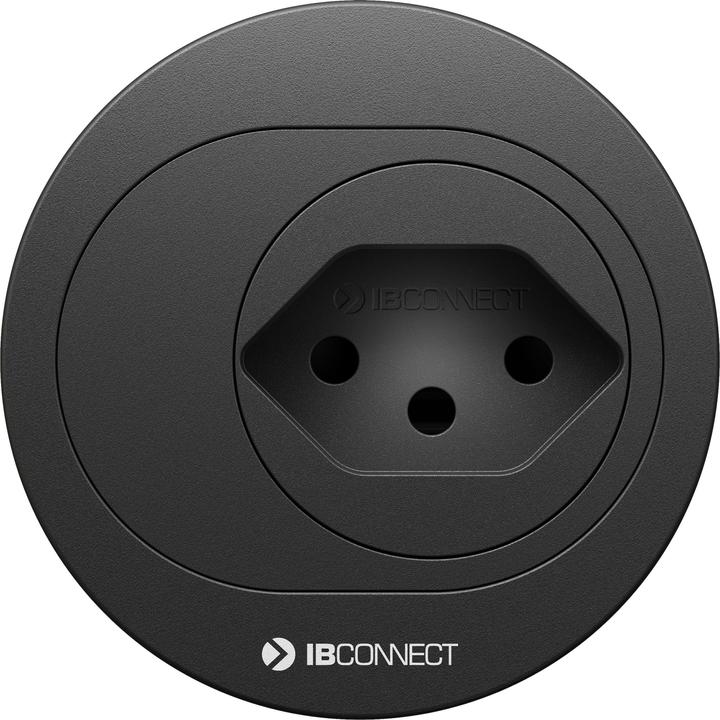 Produktbild IB Connect ATOM Steckdoseneinheit schwarz 1x Typ 13, Stecker Typ 12